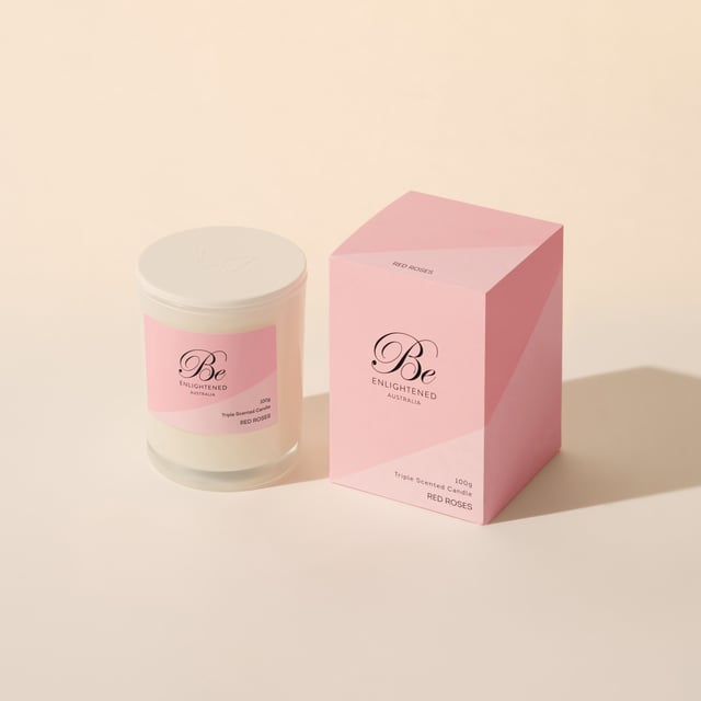 Red Roses Petite Candle