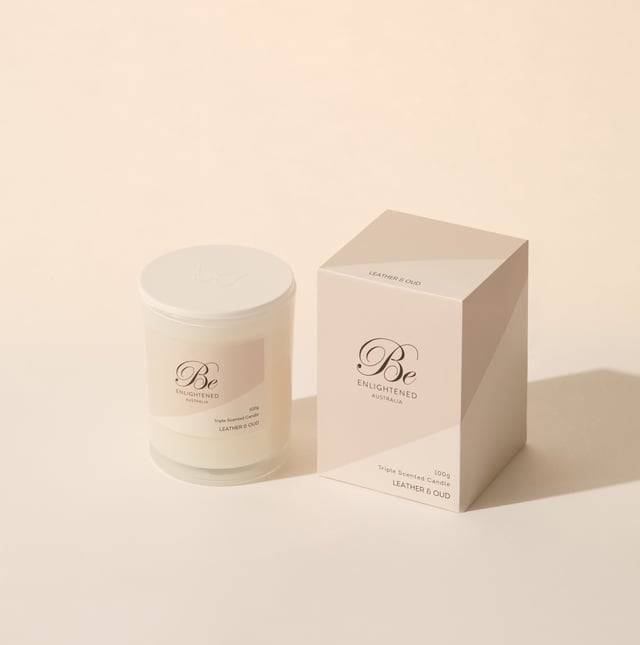 Leather & Oud Large Candle