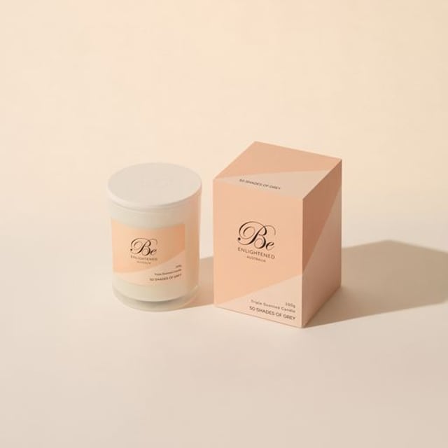 Be Enlightened Candle - 50 Shades of Grey